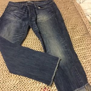 Mossimo boyfriend cropped jeans size 10